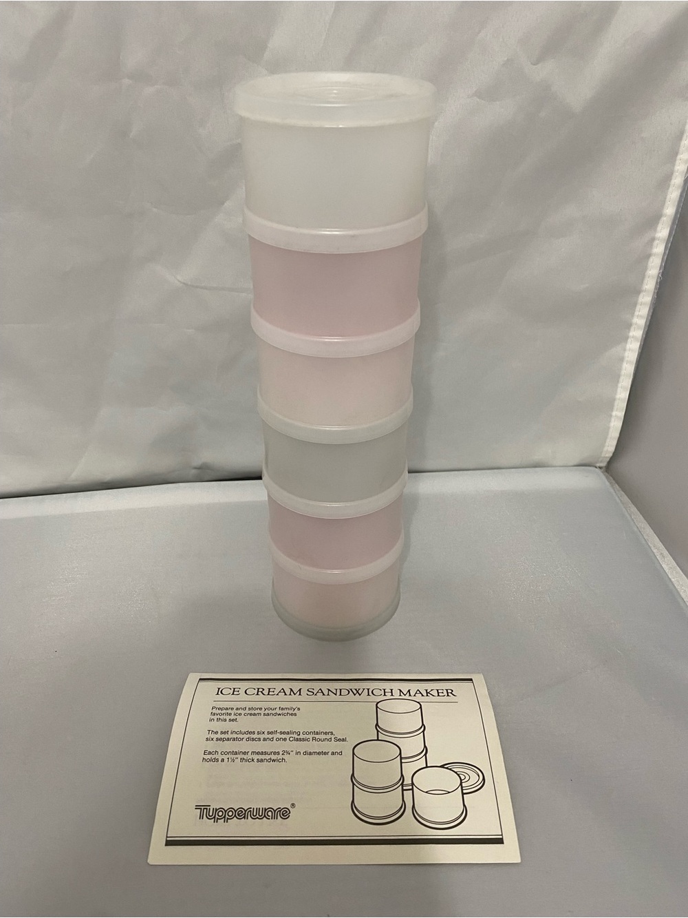 Tupperware Stackable Ice Cream Sandwich Molds
